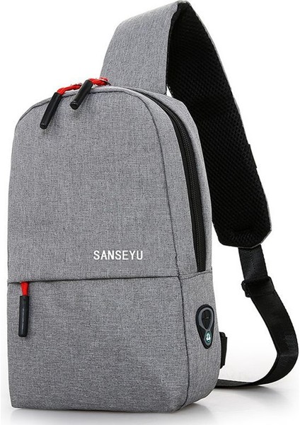 Go Biz Erkek Göğüs Çantası, Moda Oxford Kumaş Omuz Çantası, Açık Spor Crossbody Çantası (Yurt Dışından)