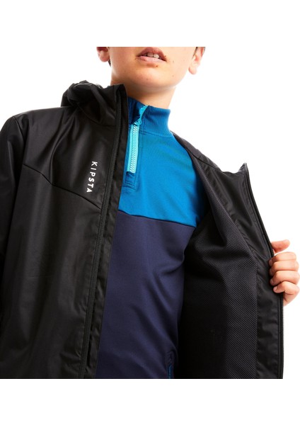 Kipsta Çocuk Futbol Yağmurluğu - Siyah - T500
