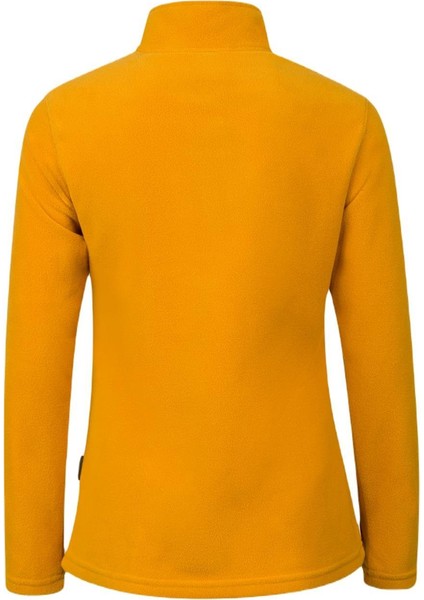 Pinna Yarım Fermuarlı Kadın Polar Sweatshirt Koyu Sarı modelleri
