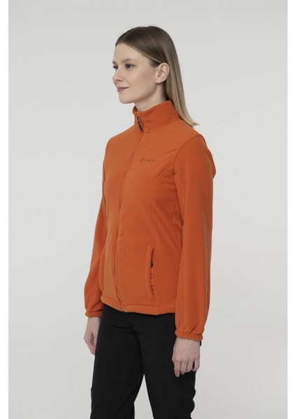 Pello Tam Fermuarlı Heavy Kadın Polar Sweatshirt