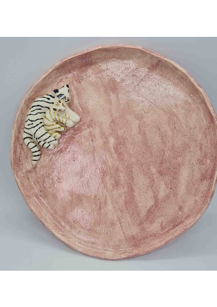 Kaplan Sunum Tabağı El Yapımı Seramik