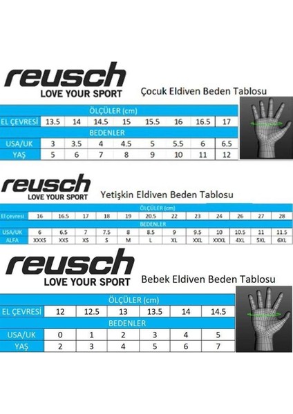 Alan Mitten Çocuk Kayak Eldiveni Siyah
