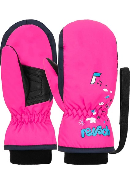 Mitten Koyu Pembe Çocuk Kayak Eldiveni