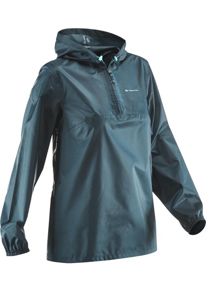 Quechua Kadın Outdoor Yağmurluk - Mavi - Raincut modelleri