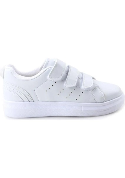 Arel Beyaz Cırtlı Hafif Kız Çocuk Sneakers Spor Ayakkabı