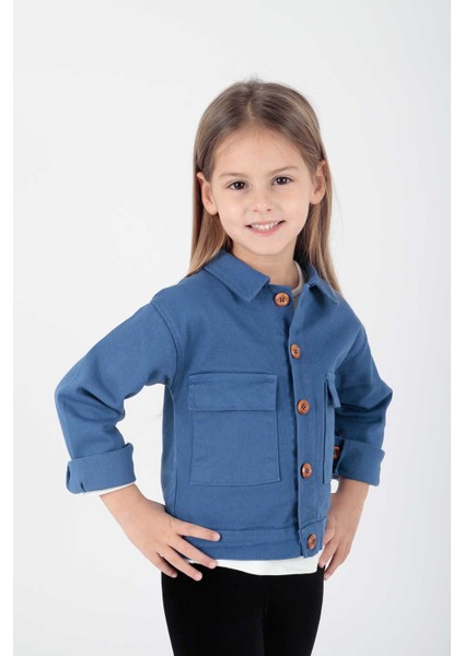 Kız Çocuk Renkli Gabardin Ceket AK2210 fırsatları