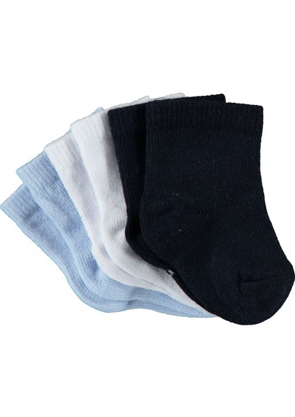 Erkek Bebek 3'lü Çorap Set 6-18 Ay Lacivert