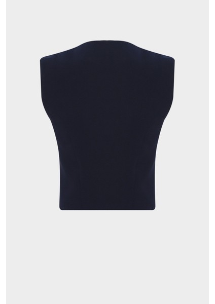 AÇELYAOKCU Premium Düğme Detaylı Krep Yelek fiyatları