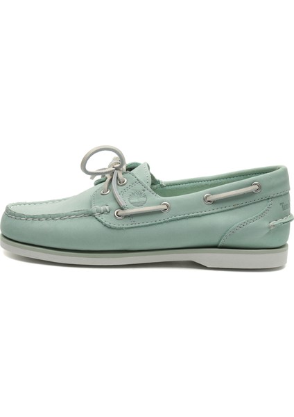 TB0A2N83D801 Timberland Classic Boat Amherst 2 Eye Boat Shoe Kadın Spor Ayakkabı Yeşil