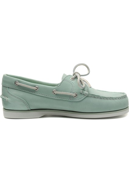 TB0A2N83D801 Timberland Classic Boat Amherst 2 Eye Boat Shoe Kadın Spor Ayakkabı Yeşil fırsatları