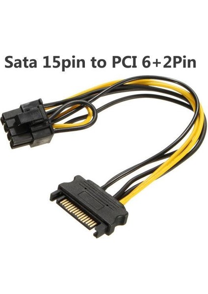 8 Pin Pcı-E To Sata Ekran Kartı Güç Kablosu