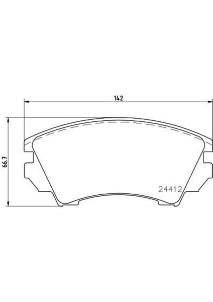 Balata Opel Astra J P10, Insignia A Ön 17"