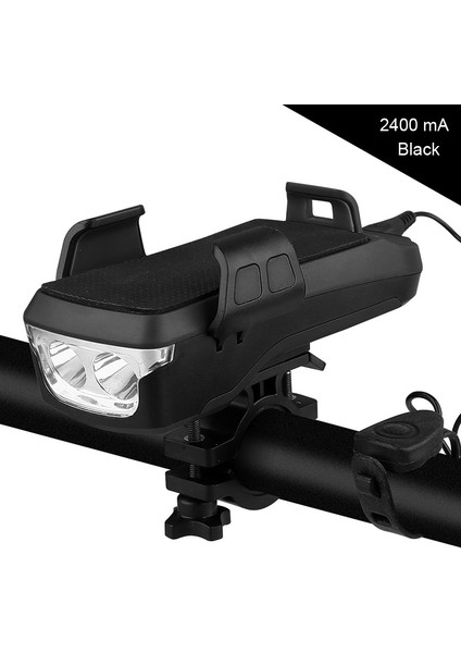 USB Şarj Bisiklet Işık Ön Gidon LED Işık Siyah (Yurt Dışından) fiyatları