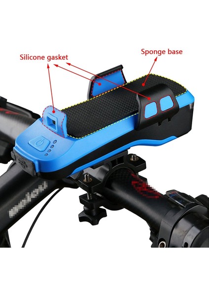 USB Şarj Bisiklet Işık Ön Gidon LED Işık Siyah (Yurt Dışından) indirimleri
