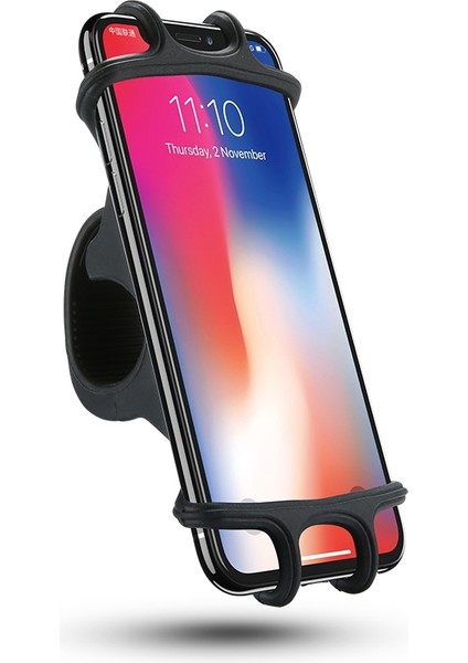 Floveme YXF144314 Universal Bicycle Phone Holder Siyah (Yurt Dışından)