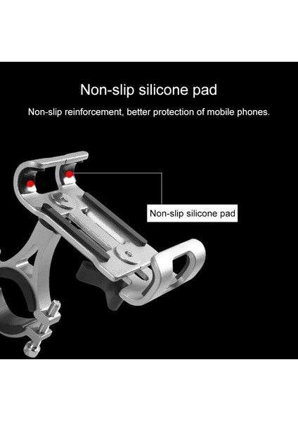 Sabitleme Çerçeve Motosiklet Bisiklet Cep Telefonu Tutucu Siyah (Yurt Dışından)
