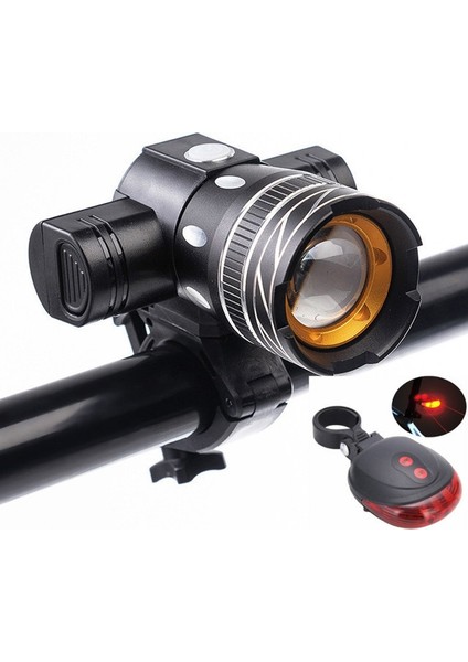 7602 Bisiklet Uyarı Farları Far + Lazer Taillight (Yurt Dışından)