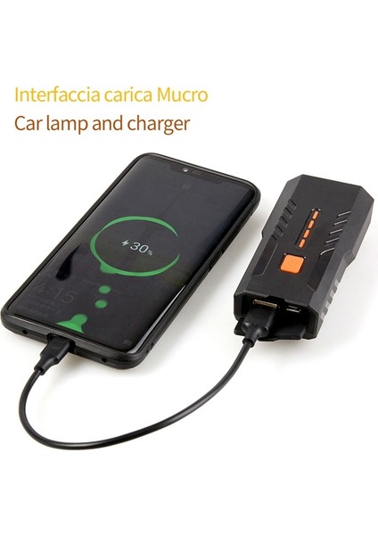 2 Adet USB Şarj Edilebilir Bisiklet Ön Işık Bisiklet Feneri Beyaz Işık (Yurt Dışından)