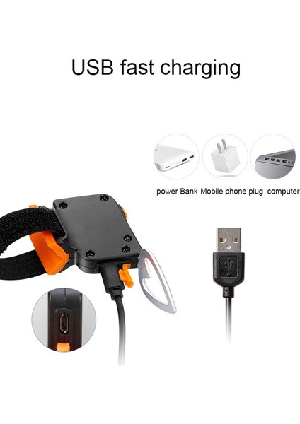 Bisiklet USB Şarj Güvenliği Uyarı Kuyruk Işık (Yurt Dışından)
