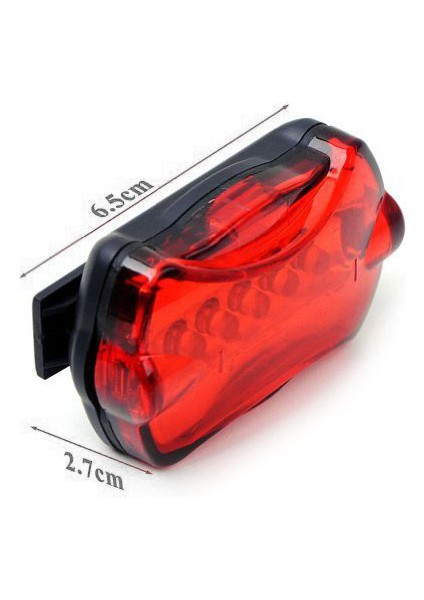 5 LED 7 Modu Bisiklet Bisiklet Arka Kuyruk Emniyet Flaş Işık Lambası (Yurt Dışından)