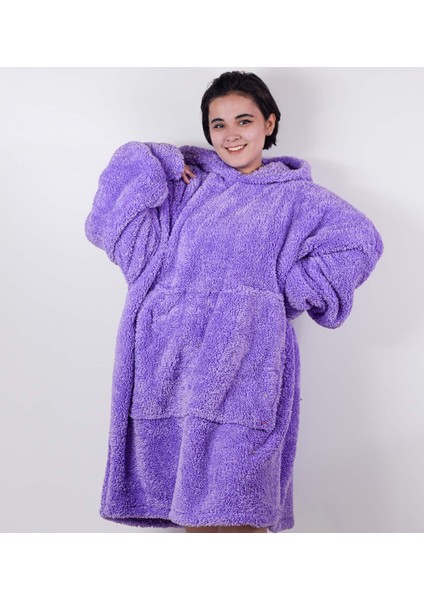 Harika Peluş Fabrikası Welsoft Peluş Polar Giyilebilir Battaniye Pijama