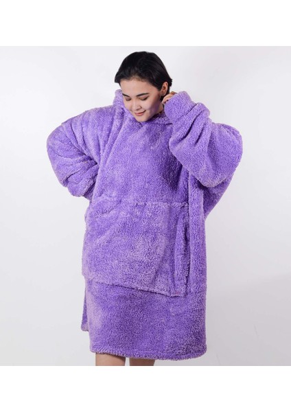 Harika Peluş Fabrikası Welsoft Peluş Polar Giyilebilir Battaniye Pijama