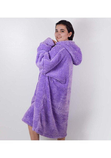 Harika Peluş Fabrikası Welsoft Peluş Polar Giyilebilir Battaniye Pijama