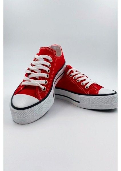 Skywalk Keten Kırmızı Yüksek Taban Sneaker Spor Ayakkabı fırsatları