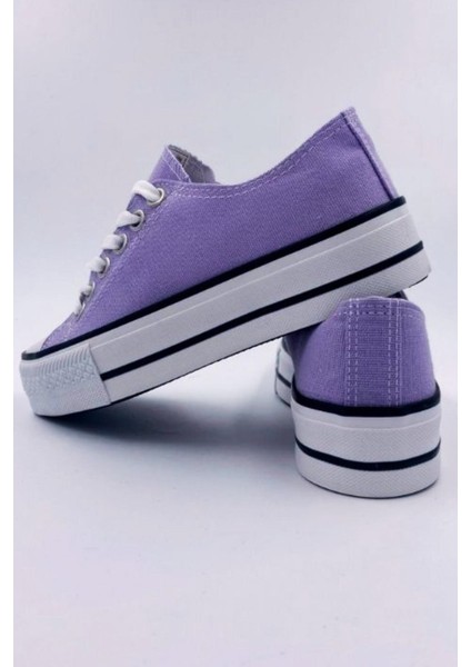 Skywalk Keten Lila Yüksek Taban Sneaker Spor Ayakkabı modelleri