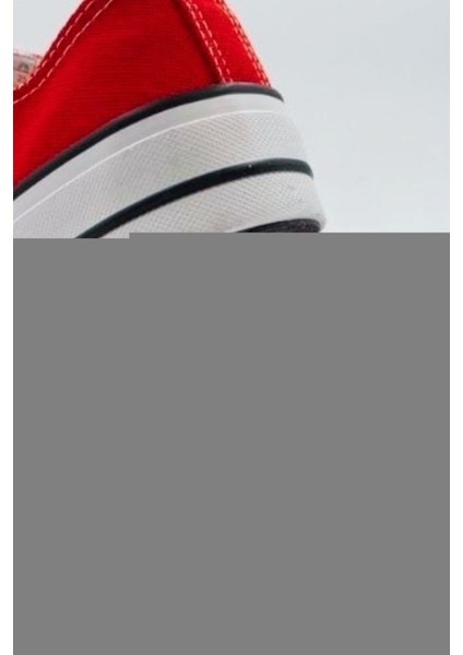 Skywalk Keten Kırmızı Yüksek Taban Sneaker Spor Ayakkabı