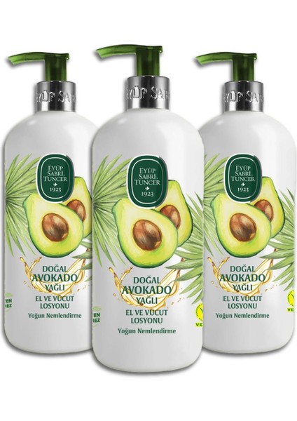 Avokado El ve Vücut Losyonu 500 ml - 3 Adet