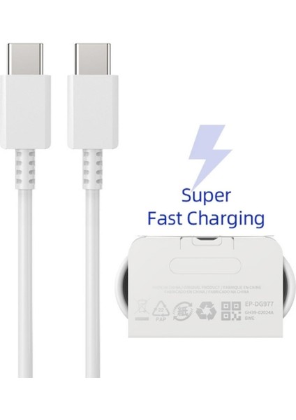 Samsung Galaxy S23 Plus 5G Uyumlu 2 Metre Type-C To Type-C Super Hızlı Şarj Kablosu 3.0 Amper - Ithalatçı Garantili modelleri