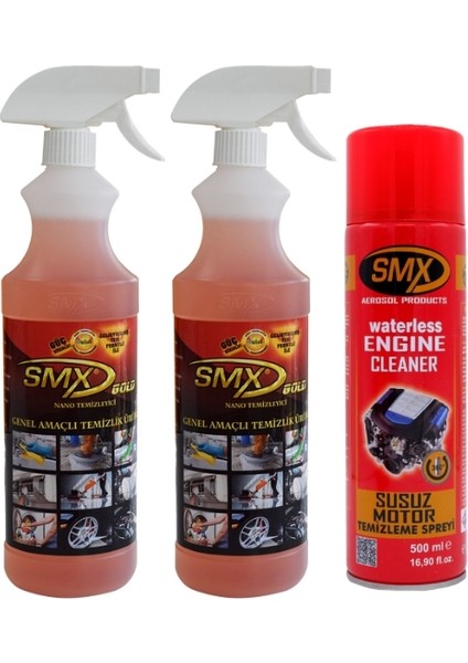 Genel Amaçlı Temizlik Ürünü 2 Adet / Susuz Motor Temizleme Spreyi