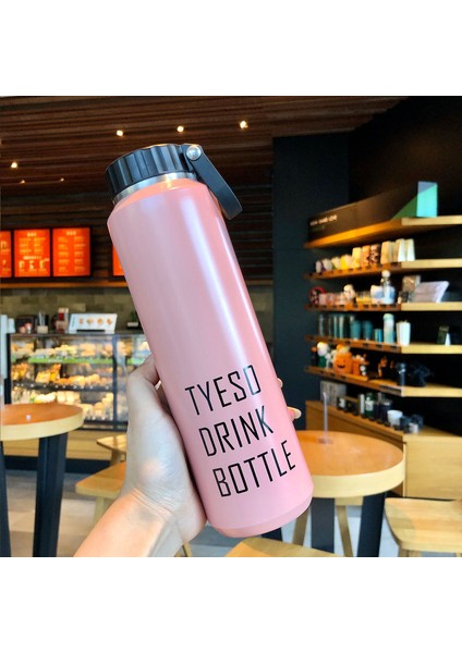 710 ml Paslanmaz Çelik Taşınabilir Termos - Pembe (Yurt Dışından)