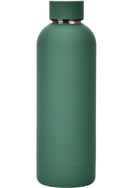 500 ml Paslanmaz Çelik Taşınabilir Termos - Koyu Yeşil (Yurt Dışından)