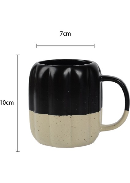 350 ml Seramik Kahve Fincanı - Siyah (Yurt Dışından)