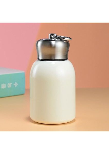 300 ml Paslanmaz Çelik Taşınabilir Termos - Beyaz (Yurt Dışından)