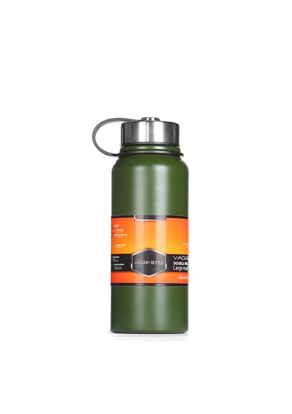 600 ml Paslanmaz Çelik Taşınabilir Termos - Yeşil (Yurt Dışından)