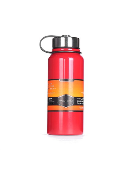 600 ml Paslanmaz Çelik Taşınabilir Termos - Kırmızı (Yurt Dışından)