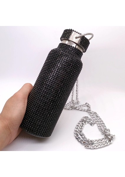 350 ml Paslanmaz Çelik Taşınabilir Termos - Siyah (Yurt Dışından)