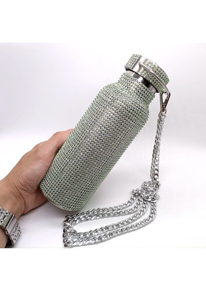 500 ml Paslanmaz Çelik Taşınabilir Termos - Açık Yeşil (Yurt Dışından)