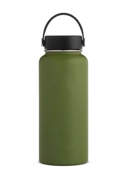 900 ml Taşınabilir Paslanmaz Çelik Termos - Yeşil (Yurt Dışından)