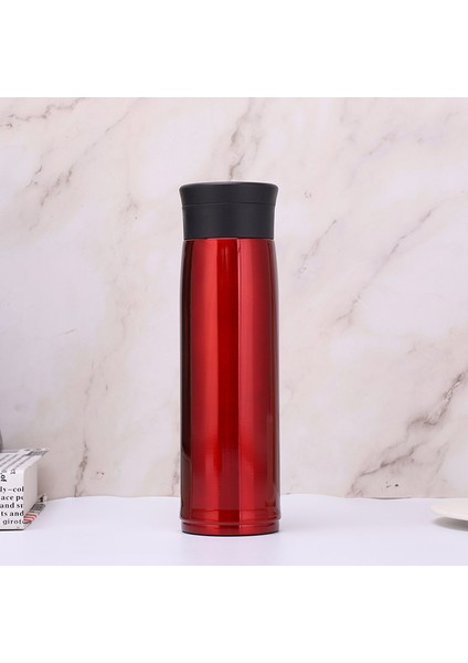 450 ml Taşınabilir Paslanmaz Çelik Termos - Kırmızı (Yurt Dışından)