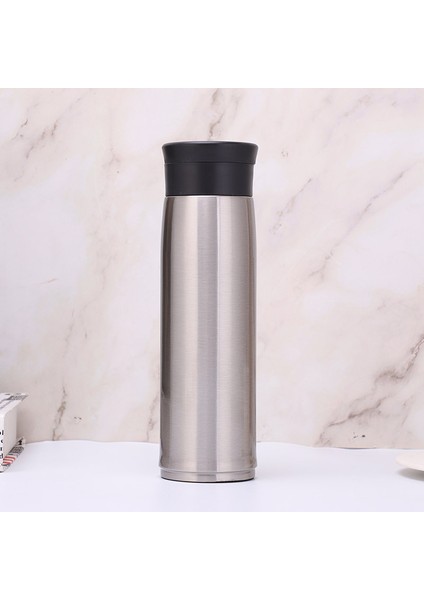 450 ml Taşınabilir Paslanmaz Çelik Termos - Gümüş (Yurt Dışından)