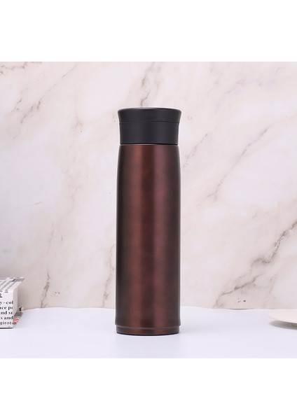 450 ml Taşınabilir Paslanmaz Çelik Termos - Kahverengi (Yurt Dışından)