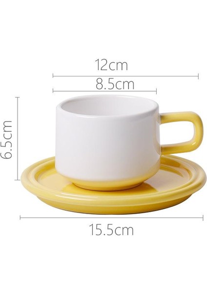 250 ml Seramik Kahve Fincanı - Beyaz (Yurt Dışından)