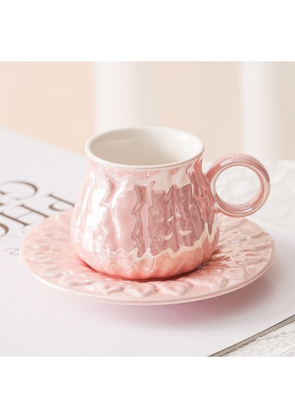 110 ml Seramik Kahve Fincanı - Pembe (Yurt Dışından)