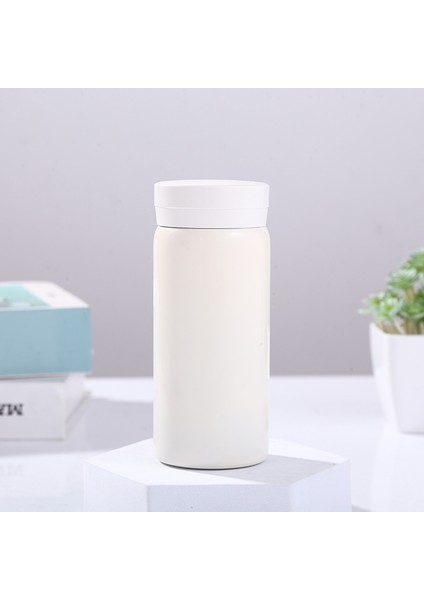 200 ml Taşınabilir Paslanmaz Çelik Termos - Beyaz (Yurt Dışından)