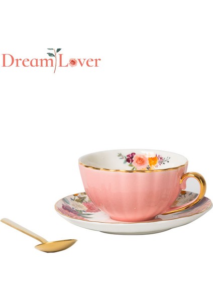 200 ml Seramik Kahve Fincanı - Pembe (Yurt Dışından)