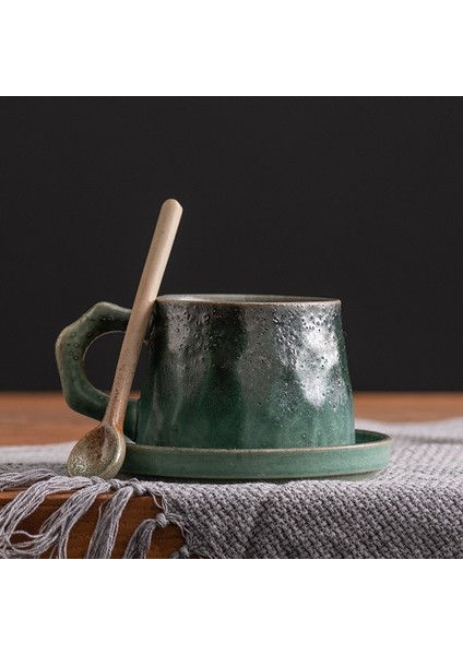 330 ml Seramik Kahve Fincanı - Yeşil (Yurt Dışından)